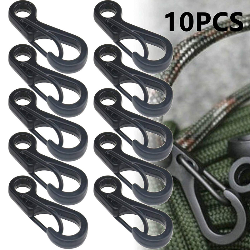 Edc Carry Pack - 10 adet/grup Mini Karabina Paracord Taktik
