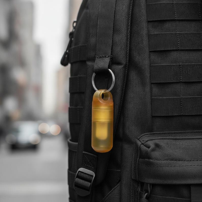 Edc Pill Carry - Küçük PEI Hap Şişesi Çok Fonksiyonlu